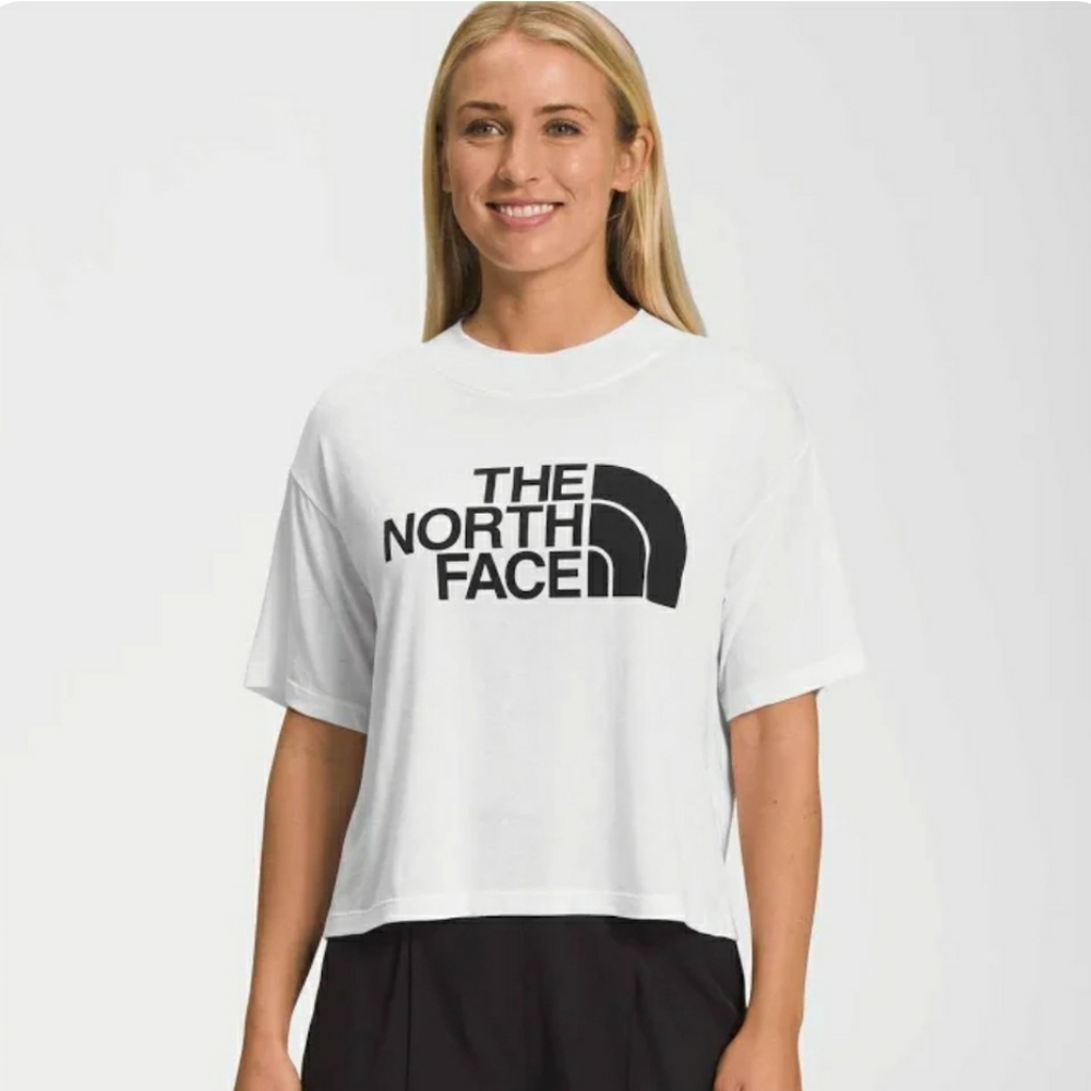 Nwt The North Face Womens Crop  Tee Shirt White